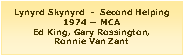 Casella di testo: Lynyrd Skynyrd  -  Second Helping1974 � MCAEd King, Gary Rossington,Ronnie Van Zant